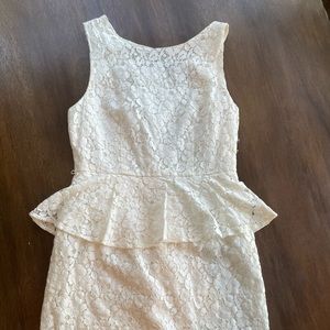 White Forever 21 Tight Pencil Dress